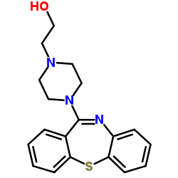 4-二苯并[b,f][1,4]硫氮杂卓-11-基-1-哌嗪乙醇结构式
