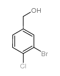 (3-溴-4-氯苯基)甲醇结构式