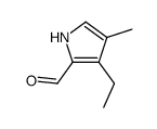 3-ethyl-4-methyl-1H-pyrrole-2-carbaldehyde结构式
