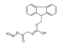 9H-fluoren-9-ylmethyl N-(2-azido-2-oxoethyl)carbamate结构式