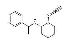 (1S,2S)-2-azido-N-((R)-1-phenylethyl)cyclohexanamine结构式