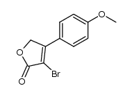 3-bromo-4-(4-methoxyphenyl)-2(5H)-furanone结构式
