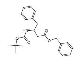 (3S)-N-(Boc)-β-homophenylalanine benzyl ester结构式