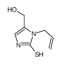4-(hydroxymethyl)-3-prop-2-enyl-1H-imidazole-2-thione结构式
