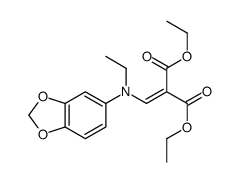 Diethyl ((N-ethyl-3,4-(methylenedioxy)anilino)methylene)malonate结构式