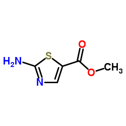 2-氨基噻唑-5-羧酸酯结构式