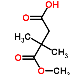 2,2-二甲基琥珀酸1-甲酯结构式