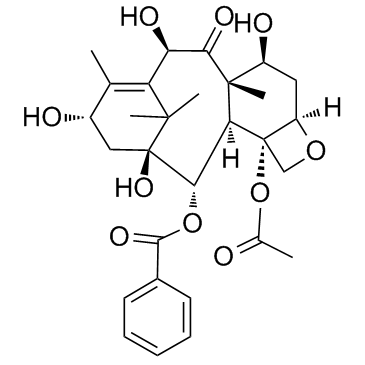 10-脱乙酰基巴卡丁 III； 10-去乙酰基巴卡亭结构式