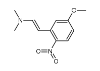 4-methoxy-trans-2-[β-(dimethylamino)vinyl]-nitrobenzene结构式
