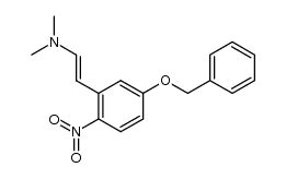 trans-5-benzyloxy-β-(dimethylamino)-2-nitrostyrene结构式