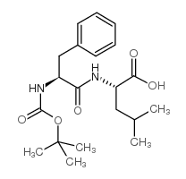 ALPHA-叔丁氧羰基-L-苯丙氨酰-L-亮氨酸结构式