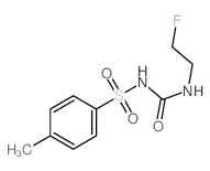3-(2-fluoroethyl)-1-(4-methylphenyl)sulfonyl-urea结构式