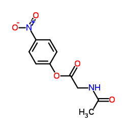 乙酰基-甘氨酸对硝基苯基酯结构式