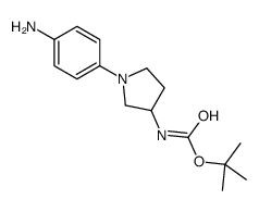 [1-(4-AMINO-PHENYL)-PYRROLIDIN-3-YL]-CARBAMIC ACID TERT-BUTYL ESTER结构式