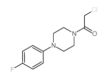 2-CHLORO-1-[4-(4-FLUORO-PHENYL)-PIPERAZIN-1-YL]-ETHANONE结构式