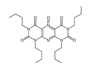 pyrimido(5,4-g)pteridinetetrone 5-oxide, 1,3,7,9-tetrabutyl结构式