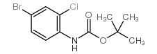 TERT-BUTYL 4-BROMO-2-CHLOROPHENYLCARBAMATE结构式