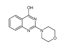 2-morpholin-4-yl-1H-quinazolin-4-one结构式