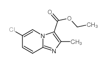 6-氯-2-甲基咪唑并[1,2-A]吡啶-3-甲酸乙酯结构式