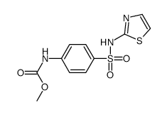 methyl N-[4-(1,3-thiazol-2-ylsulfamoyl)phenyl]carbamate结构式