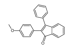 2-(4-methoxyphenyl)-3-phenylinden-1-one结构式
