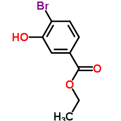 4-溴-3-羟基苯甲酸乙酯结构式