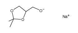(2,2-dimethyl-[1,3]dioxolan-4-yl)-methanol, sodium salt结构式