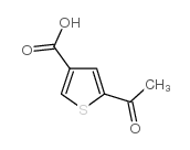 5-acetylthiophene-3-carboxylic acid结构式