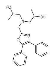 1,1'-[[(4,5-Diphenyl-2-oxazolyl)methyl]imino]di(2-propanol)结构式