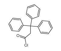 3,3,3-triphenyl propionyl chloride结构式