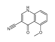 4-羟基-5-甲氧基喹啉-3-甲腈结构式