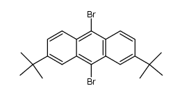 9,10-dibromo-2,7-di-tert-butylanthracene结构式
