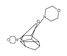 4,4'-(octahydro-3-oxa-1,5,2,4-dicyclo-dicyclopenta[cd,gh]pentalene-2a,3a-diyl)-bis-morpholine结构式