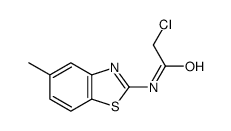 2-CHLORO-N-(5-METHYL-BENZOTHIAZOL-2-YL)-ACETAMIDE结构式