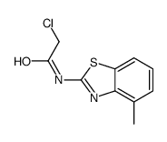 2-chloro-N-(4-methyl-1,3-benzothiazol-2-yl)acetamide结构式