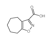 5,6,7,8-TETRAHYDRO-4 H-CYCLOHEPTA[ D ]ISOXAZOLE-3-CARBOXYLIC ACID结构式