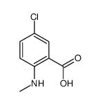 5-Chloro-2-(methylamino)benzoic acid结构式