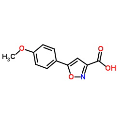 5-(4-甲氧苯基)异噻唑-3-羧酸结构式