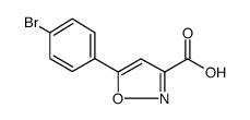 5-(4-溴苯基)异噁唑-3-羧酸结构式