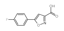 5-(4-氟苯基)-异恶唑-3-羧酸结构式
