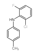 (2-氯-6-氟苯基)-对甲苯胺结构式