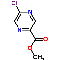 5-氯吡嗪-2-羧酸甲酯结构式