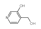 4-羟基甲基吡啶-3-醇结构式
