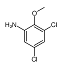 3,5-二氯-2-甲氧基苯胺结构式