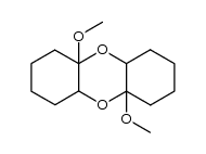 4a,9a-dimethoxy-dodecahydro-dibenzo[1,4]dioxine结构式
