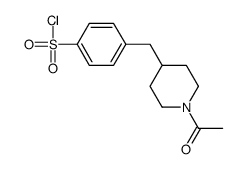 4-[(1-acetylpiperidin-4-yl)methyl]benzenesulfonyl chloride结构式