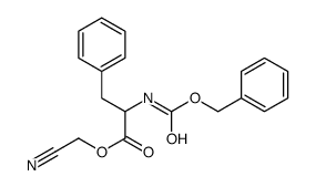 cyanomethyl 3-phenyl-2-(phenylmethoxycarbonylamino)propanoate结构式