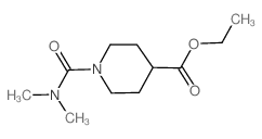 1-(二甲基氨基甲酰)哌啶-4-羧酸乙酯结构式