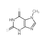7-methyl-3H-purine-2,6-dithione结构式
