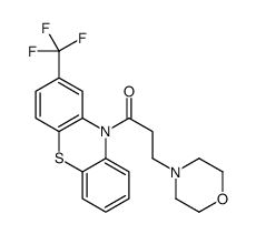3-morpholin-4-yl-1-[2-(trifluoromethyl)phenothiazin-10-yl]propan-1-one结构式